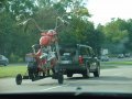 A very large motorcycle