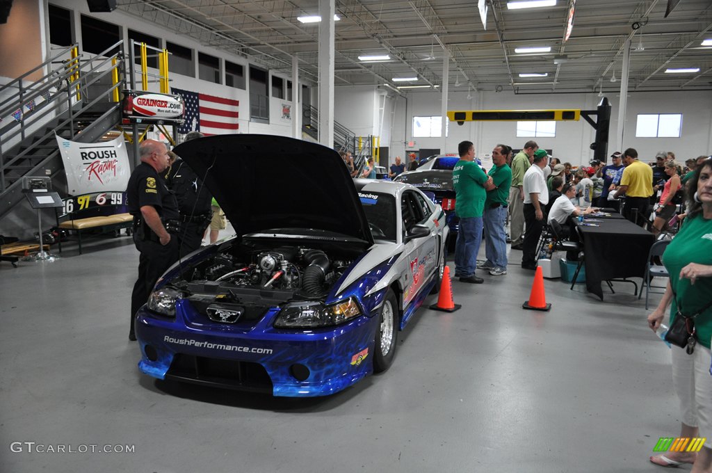 The 2001 Propane Powered Stage 3 Roush Mustang NMRA Development Drag Car, driven by Susan Roush McClenaghan 